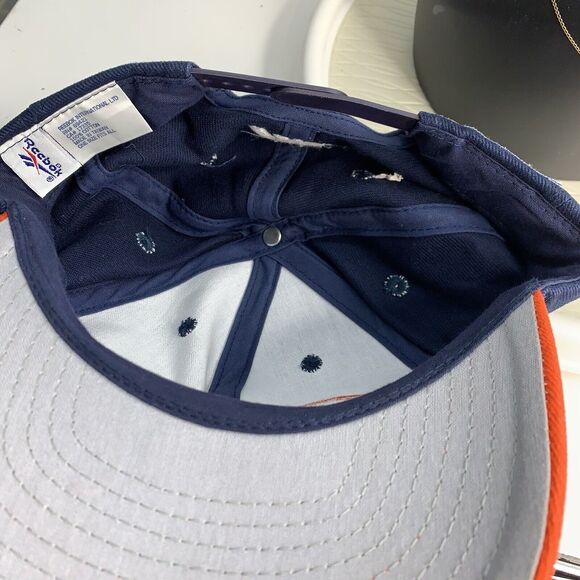 Reebok NFL Pro-Line Chicago Bears Snapback‎ Hat Logo Spellout Stripe 90's - Picture 6 of 7